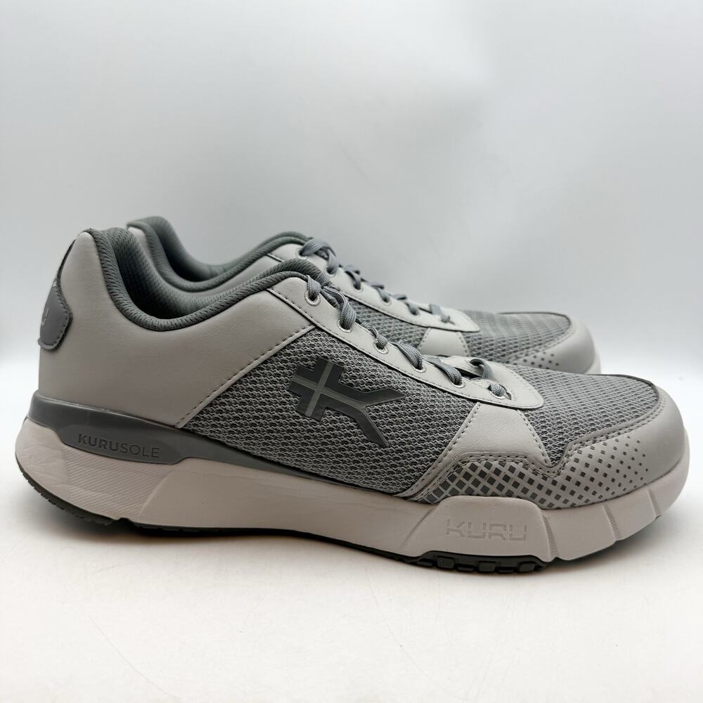 Kuru Mens Quantum 2 Walking Shoes Size 14 WIDE EU 48 Grey Athletic EUC